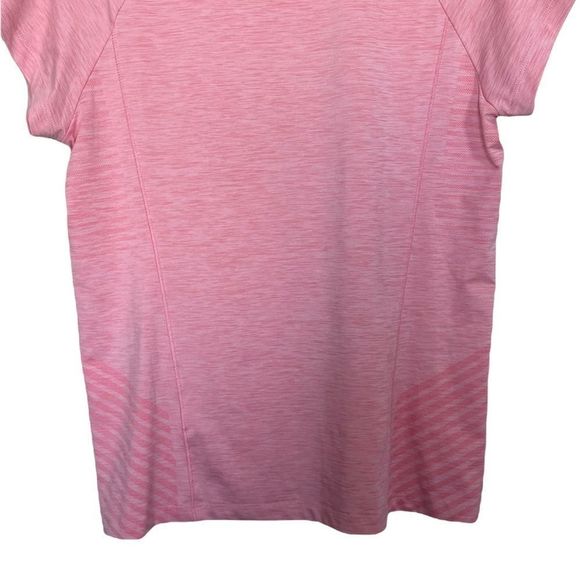 Etonic Womens Sz L Short Sleeve Peach Space Dye Activewear Top - Picture 3 of 6